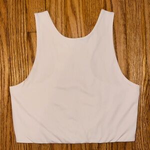 Girlfriend Collective Ivory High Neck Sports Bra